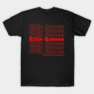 Ettin Games Shopping Bag T-Shirt (Black) T-Shirt